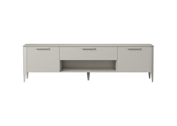 Тумба Type oak под ТВ ширина 200 см (серо-бежевый)