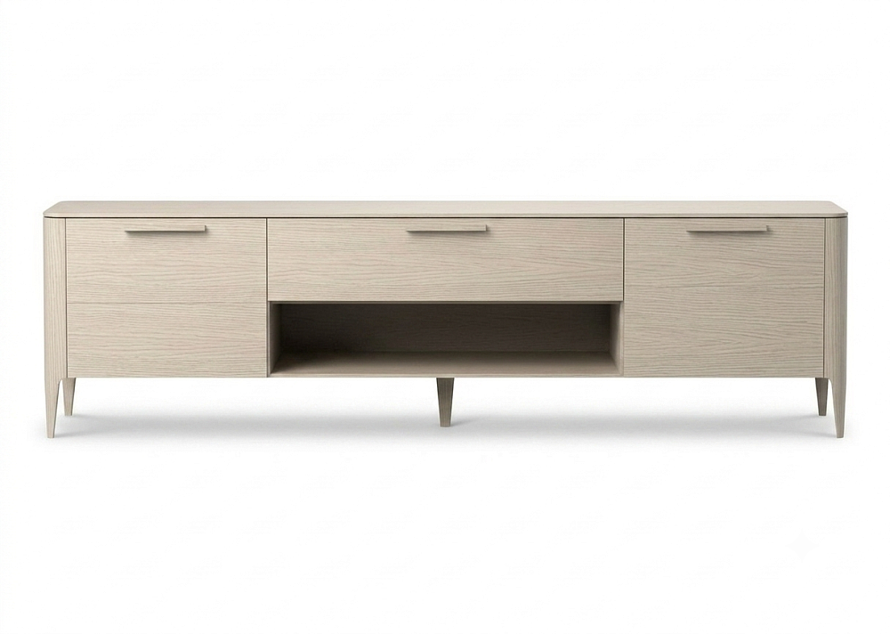 Тумба Type oak под ТВ ширина 200 см (беленый дуб)