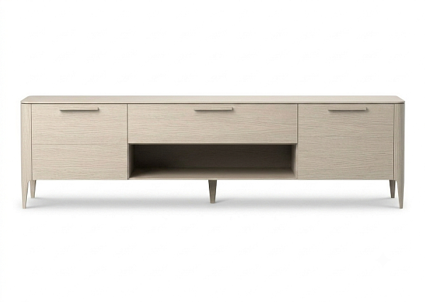 Тумба Type oak под ТВ ширина 200 см (беленый дуб)