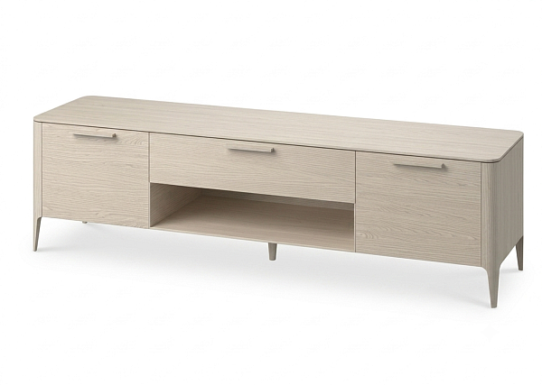 Тумба Type oak под ТВ ширина 200 см (беленый дуб)
