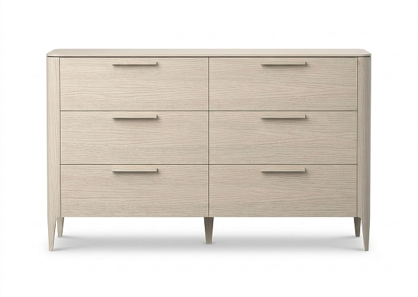 Комод Type oak 6 ящиков ширина 170 см (беленый дуб)
