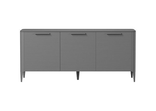Тумба Type oak 3 двери ширина 160 см (серый)