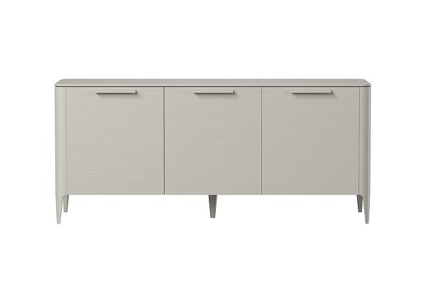 Тумба Type oak 3 двери ширина 160 см (серо-бежевый)