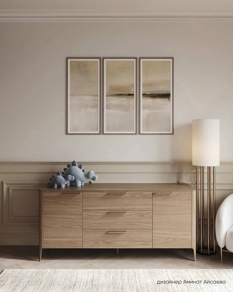 Тумба Type oak 2 двери 3 ящика (натуральный дуб)