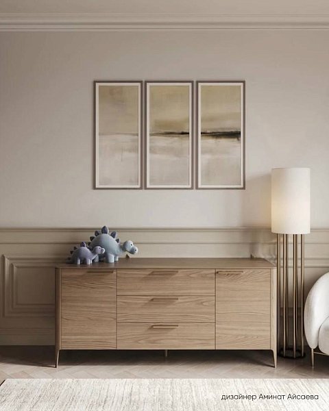 Тумба Type oak 2 двери 3 ящика (натуральный дуб)