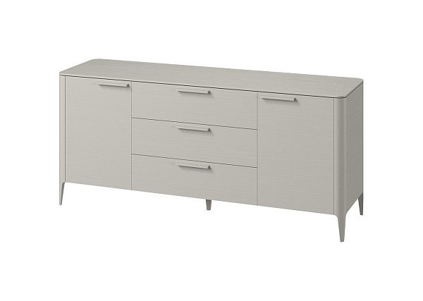 Тумба Type oak 2 двери 3 ящика (серо-бежевый)