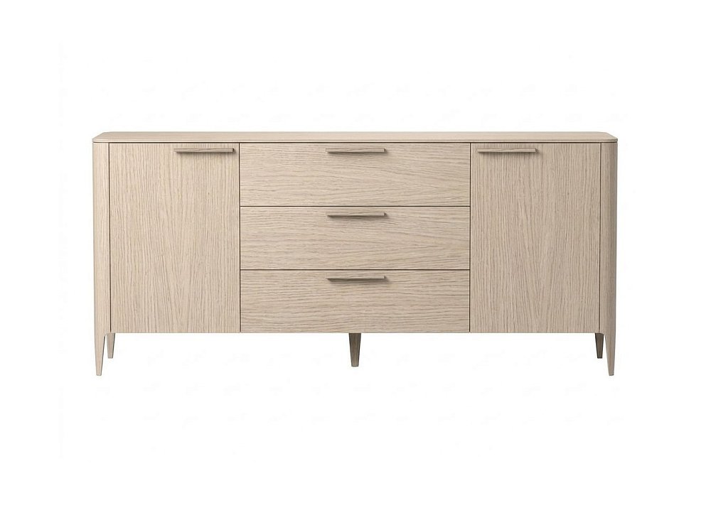 Тумба Type oak 2 двери 3 ящика (беленый дуб)
