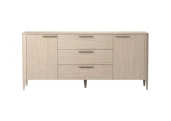 Тумба Type oak 2 двери 3 ящика (беленый дуб)