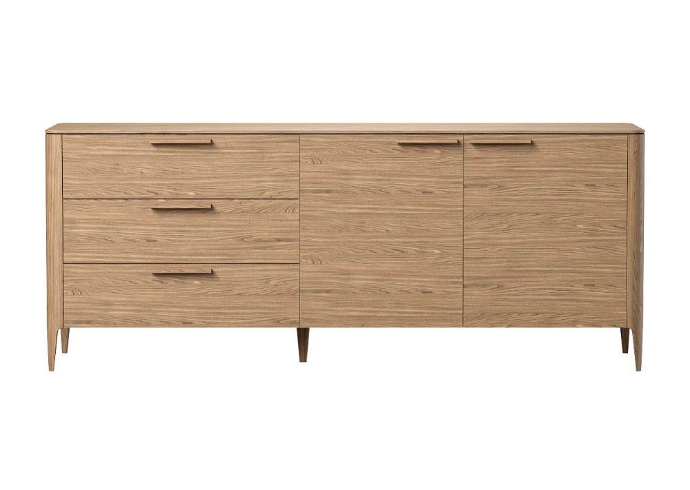 Тумба Type oak 3 ящика 2 двери L (натуральный дуб)