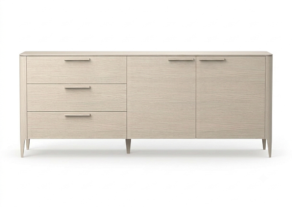 Тумба Type oak 3 ящика 2 двери L (беленый дуб)