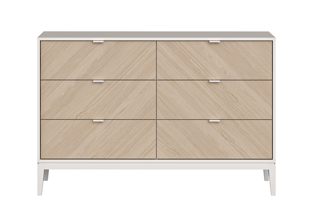 Комод Fjord 6 ящиков (белый)