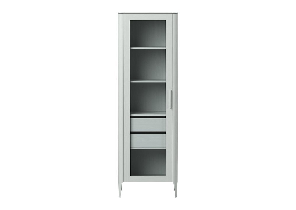 Витрина Type oak стеклянная высота 200 см L (светло-серый)