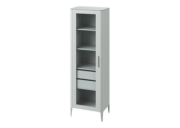Витрина Type oak стеклянная высота 200 см L (светло-серый)