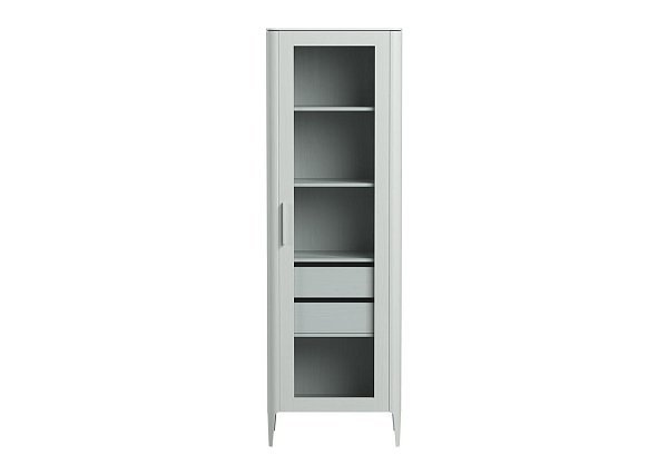 Витрина Type oak стеклянная высота 200 см R (светло-серый)