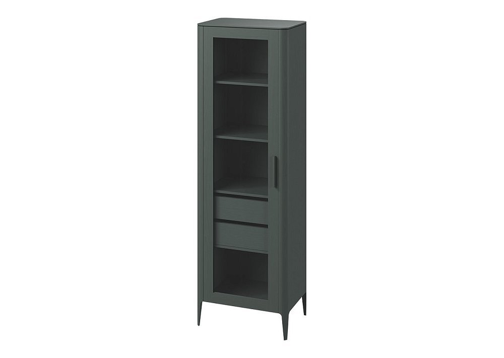 Витрина Type oak стеклянная высота 200 см L (темно-серый)