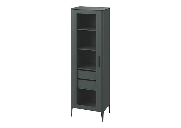 Витрина Type oak стеклянная высота 200 см L (темно-серый)