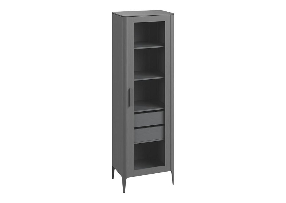 Витрина Type oak стеклянная высота 200 см R (серый)