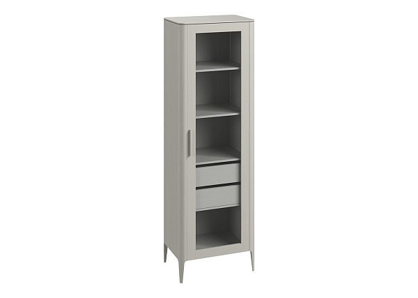 Витрина Type oak стеклянная высота 200 см R (серо-бежевый)