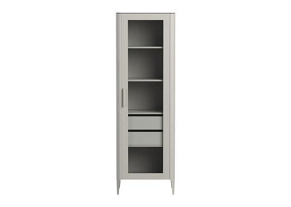 Витрина Type oak стеклянная высота 200 см R (серо-бежевый)