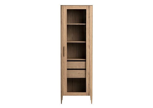 Витрина Type oak стеклянная высота 200 см R (натуральный дуб)