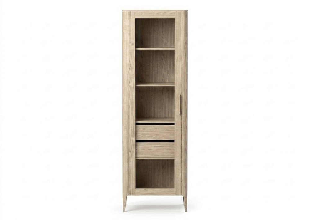 Витрина Type oak стеклянная высота 200 см L (беленый дуб)