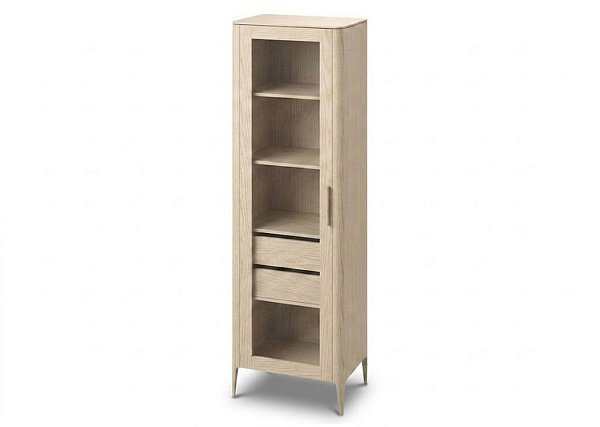 Витрина Type oak стеклянная высота 200 см L (беленый дуб)