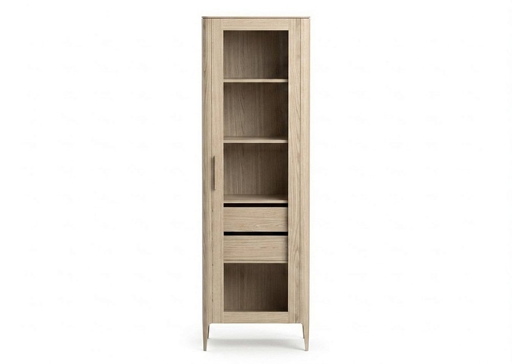 Витрина Type oak стеклянная высота 200 см R (беленый дуб)