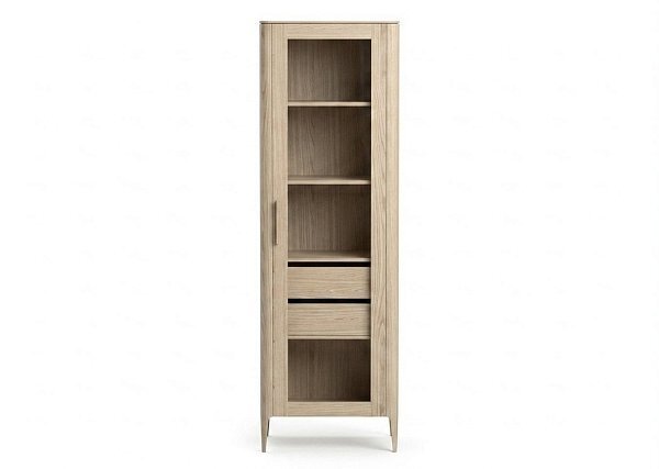 Витрина Type oak стеклянная высота 200 см R (беленый дуб)