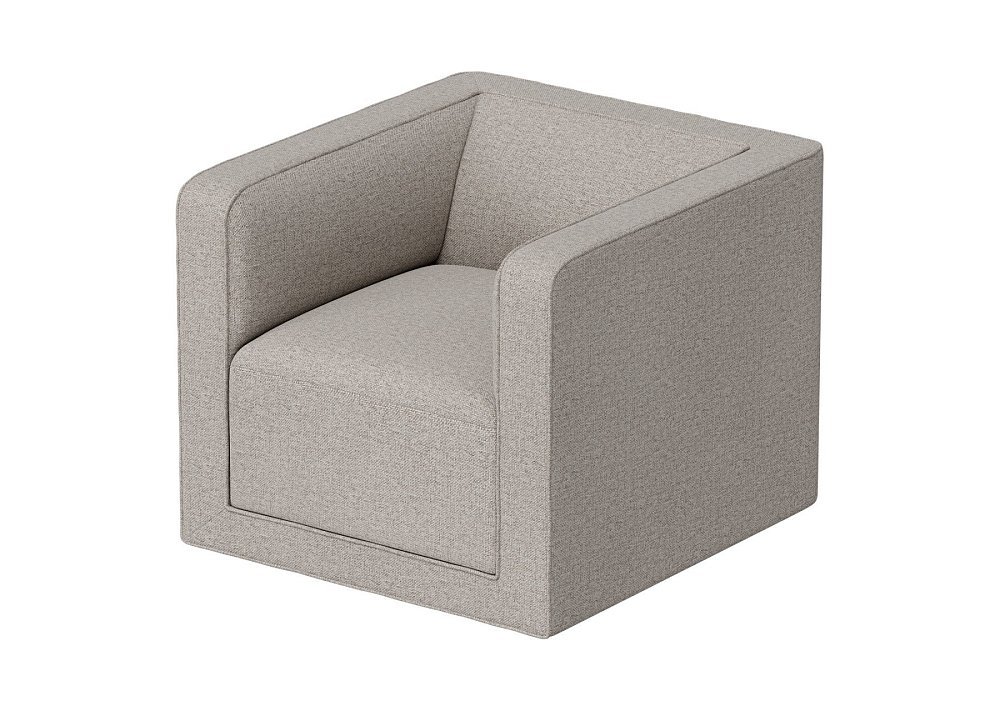 Кресло Cube (бежевый, рогожка)