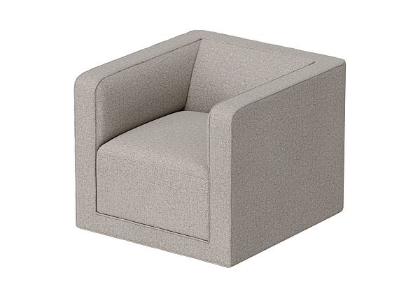 Кресло Cube (бежевый, рогожка)