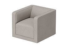 Кресло Cube (бежевый, рогожка)