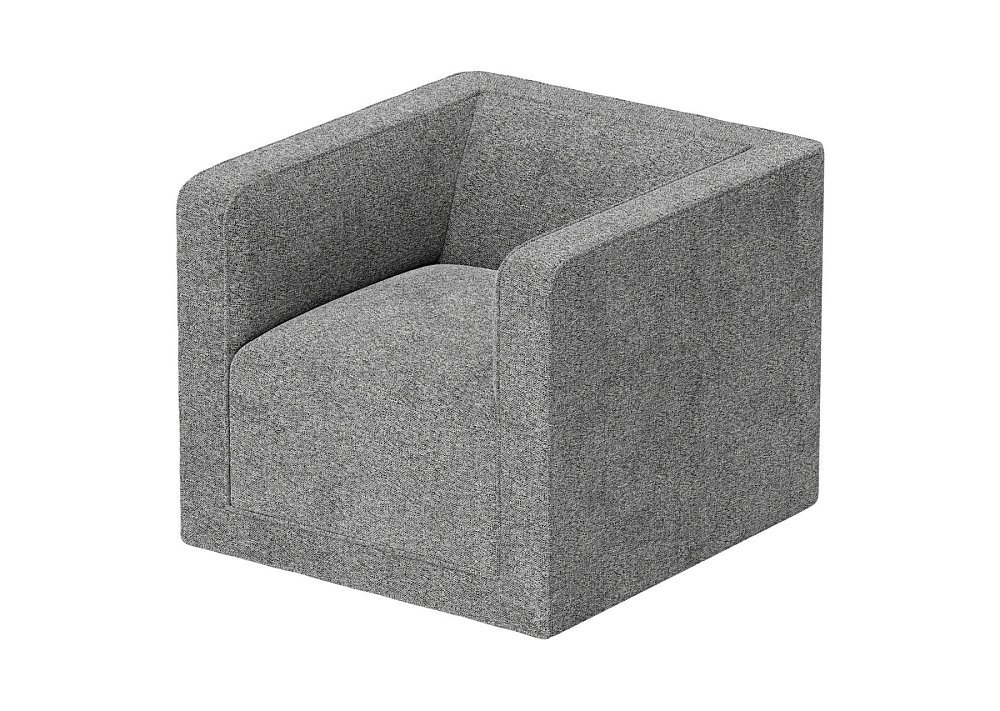 Кресло Cube (серый, рогожка)