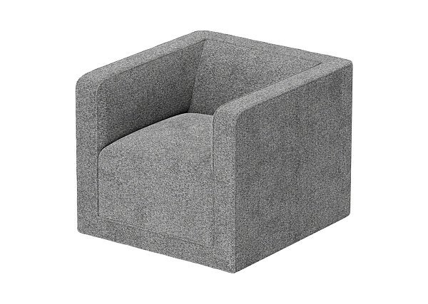 Кресло Cube (серый, рогожка)