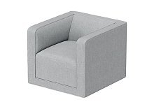 Кресло Cube (светло-серый, твид)