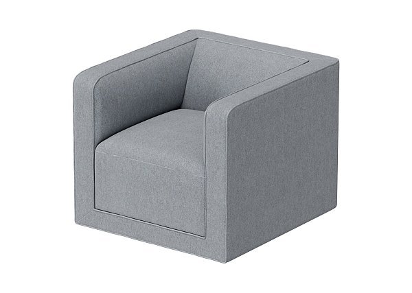 Кресло Cube (серый, твид)