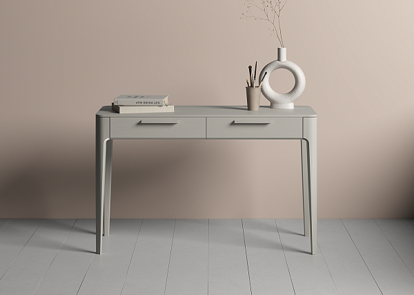 Консоль Type oak 2 ящика ширина 120 см (серо-бежевый)