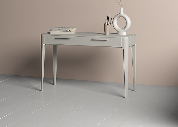 Консоль Type oak 2 ящика ширина 120 см (серо-бежевый)