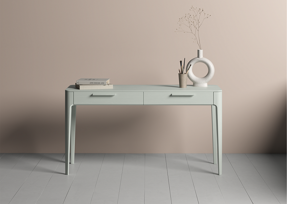 Консоль Type oak 2 ящика ширина 140 см (белый)