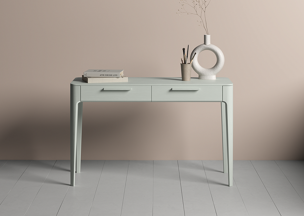 Консоль Type oak 2 ящика ширина 120 см (белый)