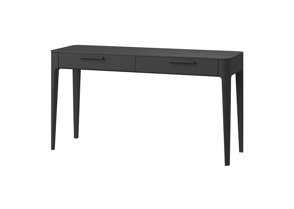 Консоль Type oak 2 ящика ширина 140 см (черный)