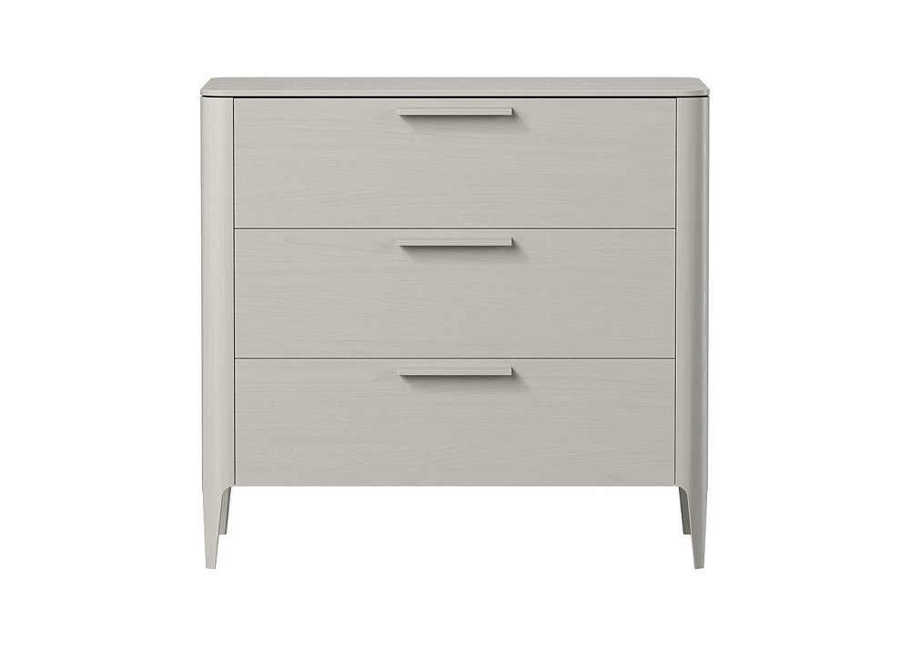 Комод Type oak 3 ящика ширина 90 см (серо-бежевый)