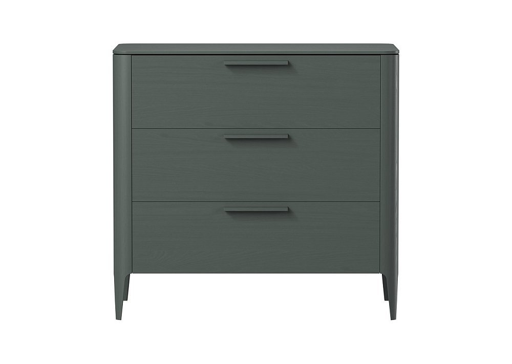 Комод Type oak 3 ящика ширина 90 см (темно-серый)