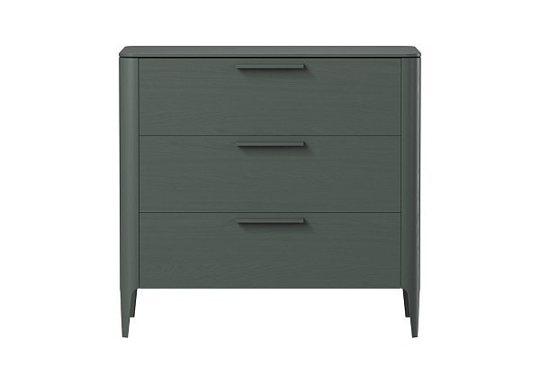 Комод Type oak 3 ящика ширина 90 см (темно-серый)