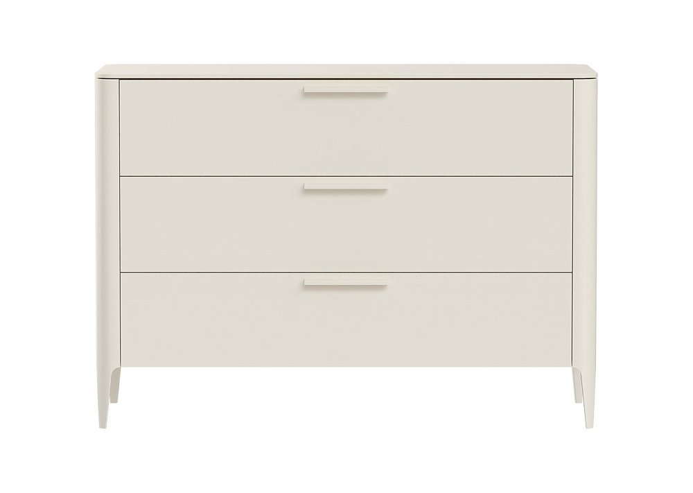 Комод Type 3 ящика ширина 120 см (молочный)