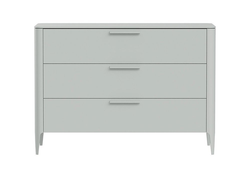 Комод Type 3 ящика ширина 120 см (светло-серый)