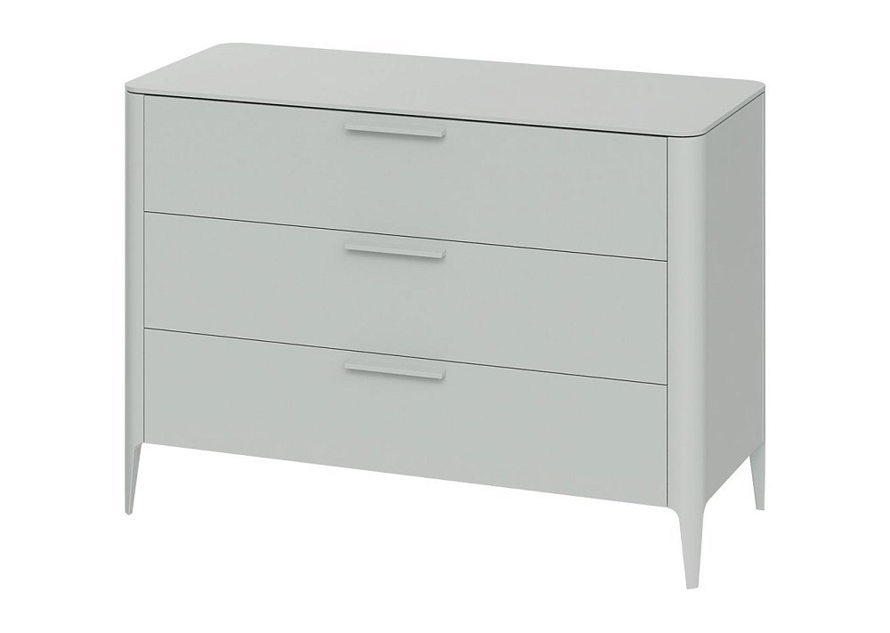 Комод Type 3 ящика ширина 120 см (светло-серый)