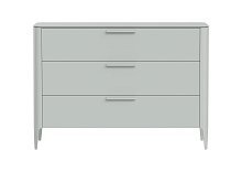 Комод Type 3 ящика ширина 120 см (светло-серый)