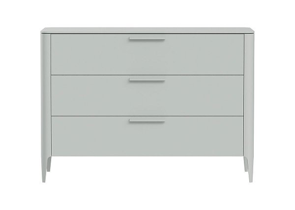 Комод Type 3 ящика ширина 120 см (светло-серый)