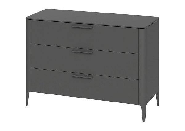 Комод Type 3 ящика ширина 120 см (темно-серый)