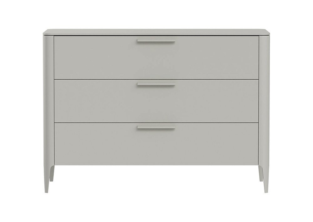 Комод Type 3 ящика ширина 120 см (серо-бежевый)